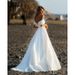 Elegant Off-The-Shoulder Wedding Dress – Boho Bridal Gown With Small Train For Outdoor Ceremony, Forest Photoshoot, And Travel (Plus Size Inclusive)_ecoleips.com