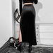 Aria Basics Aria Basics 2026 Fall/Winter New Foreign Trade Cross-Border European And American Women's Clothing Street Rock Style Sexy Slit_ecoleips.com