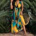 Women's Clothing Spring Elegant Fashionable Sexy Printed Dress Sleeveless V Neck Women's Clothing For Formal & Casual For Women_ecoleips.com