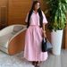 European And American Collar Striped Short Sleeved Cardigan Shirt, High Waist Slim Fit Tied Skirt, African New Fashion Two-piece Set_ecoleips.com