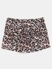 Women Vintage Leopard Print Stretch Lounge Shorts Elastic High Waist Soft Skinny Sleep Shorts Casual Home Nightwear Bottoms_ecoleips.com