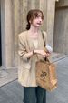 ng2510292 Stylish And Elegant Casual Blazer For Women, Autumn Korean Version, This Year's Popular Loose Fashion Jacket_ecoleips.com