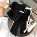 Summer Colorful Letter Print T-Shirt And Drawstring Trousers Set round Neck Short Sleeved Pant Outfit for Women_ecoleips.com