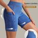 High-Waisted Denim Shorts For Women - Stretchy Comfort, Slimming Fit, Classic Blue Wash Versatile Blue Wash_ecoleips.com
