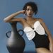 Women's Black & White Tube Top One-Piece Swimsuit With Bow - Stylish Bathing Suit For Women_ecoleips.com