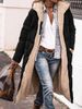girl Cross-Border Independent Station Women's Thickened Jacket One-Piece Hooded Furry Long Cotton Coat For Women_ecoleips.com