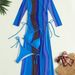 Women's Long Sleeved Swimsuit Cover Up Three Piece Set European American Style Cross Border Best Selling Striped Print_ecoleips.com