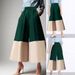 Women's Clothing Fashion Elegant Color Matching High Waist A Line Version Slim Long Casual Pants_ecoleips.com