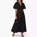 Women's Clothing Casual Solid Color Five Point Sleeves V Neck Lace Up Dress_ecoleips.com