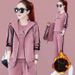 "Women's Winter Tracksuit Set – Fleece-Lined Hoodie, Vest & Joggers (Grey/Pink/Burgundy/Blue/Purple)"_ecoleips.com