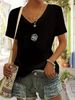 Women's Printed Short-Sleeve Tee - Breathable Round Neck Top For Spring & Summer Style-N_ecoleips.com