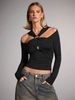 2026 Fashion Women's Streety Bossy Style T-Shirt - Spring/Summer Sleeveless Slim-Fitting Elegant Top_ecoleips.com