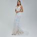 Women's Clothing Annual Party Evening Dress Sleeveless Sexy V Neck Dress Banquet Ball Sequin Dress_ecoleips.com