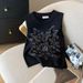 Women's Clothing Summer New Design Hot Diamond Sleeveless Slim T Shirt Top Ice Silk Sweater_ecoleips.com