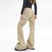 OREETA Slim Design Micro Pull American Autumn Loose And Versatile High Street Work Pants For Women_ecoleips.com