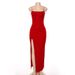 Women's Clothing New Summer Women's Suspender Neckline Slim Backless Sexy Slit Dress_ecoleips.com