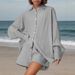2025 New Lace Button Irregular Shirt And Women's Set_ecoleips.com