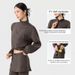 Women's Warm Fleece Two Piece Set Long Sleeved Fitness Suit For Outerwear Casual Yoga Autumn Winter_ecoleips.com