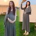 Autumn New Korean Fashion Maternity Dress With Straps + Cardigan Jacket Two-Piece Set For Pregnant Women_ecoleips.com
