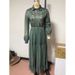 Women's Long Sleeve Printed Dress Shirt Collar Maxi_ecoleips.com
