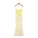 Women's Summer Floral Halter Dress Backless French Romantic Design Herringbone Steel Supported Thin Casual Dress for Ages 16-45_ecoleips.com