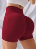 12 Pieces, Seamless Yoga Pants With Hip Lifting, High Waist And High Elasticity, Color Mixing,solid Color Breathable Quick Drying Sports And Fitness_ecoleips.com