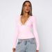 Fashion Sexy Solid Color V Neck Lace Trim Long Sleeve Slim Fit Women Casual Daily Party Vacation Dress_ecoleips.com