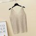 Women’s Clothing Loose Bright Silk Hot Diamond Summer Korean Ice Silk Heavy Knitted Sequined Vest New Style Bottom Outer Wear Sleeveless Top_ecoleips.com