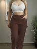 Women's Casual Cargo Pants Large Pocket Versatile Everyday Simple Bottoms_ecoleips.com