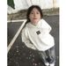 Korean Style Women's Hooded Sweatshirt Autumn Winter Heavyweight Fleece Lined Thickened Casual Printed Couple Long Sleeved Jacket_ecoleips.com