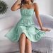 Real Shot Of Spring/summer European And American Solid Color Sexy Sleeveless Waist-cinching Strap Dress With A Large_ecoleips.com
