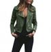 Faux Suede Cropped Blazer – Slim-Fit Women’s Jacket With Asymmetric Zipper & Notched Lapel_ecoleips.com