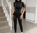 Y2K Aesthetic Zip-Up Tracksuit Set – Long Sleeve Tee & Yoga Pants, Retro Sporty Outfit For Women_ecoleips.com