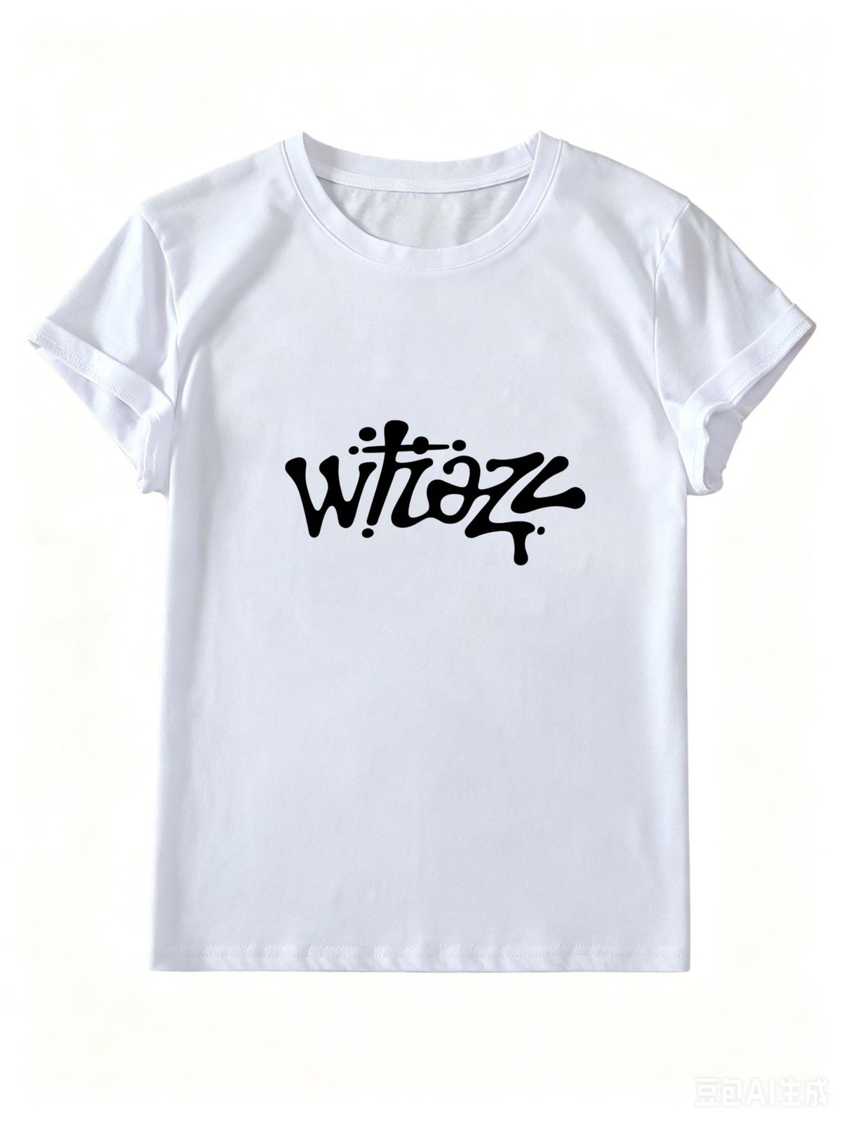 Street Casual Slim T Shirt, Women 100% Cotton Black White Fitted Short Sleeve Top, Fashion Daily Wear Tee_ecoleips.com