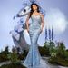 Beaded Dress Strapless Slim Fit Mermaid Maxi Gown For Women Relaxed Everyday Wear Comfortable Feshion_ecoleips.com