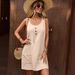 2026 European And American Summer New U-Neck Solid Color Sleeveless Strap Pocket Mid-Length Cotton_ecoleips.com