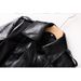 New Women's Trendy PU Leather Long Coat Double Breasted Belted Waist Trench Coat In Stock_ecoleips.com