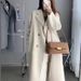 women’s doublebreasted long coat – trendy fall/winter trench jacket (black/khaki/y green, s3xl)_ecoleips.com