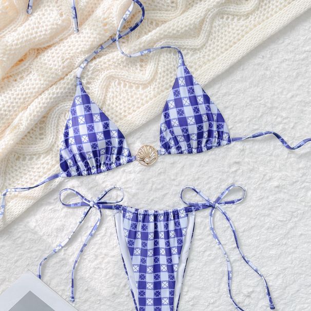 Women's Clothing Bikini Sexy Pit Tube Top High Split Front Twist Swimsuit Bikini_ecoleips.com