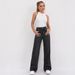 2025 Cross-Border Bestseller: High-Street Niche Design Split Denim Pants For Women, New Loose Slimming Wide-Leg Trousers_ecoleips.com
