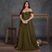 plus Size Elegant Fashionable Long Evening Gown European American Style Embroidered Slit a Line Slim Fit for Banquets Balls_ecoleips.com