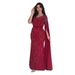 Modest Abaya Dress/Muslim Dress Women Elegant Dress With Chiffon Fabric & Crystal Embellishments - Flowy Maxi Dress (Blue, Green, Red) | S-XXL_ecoleips.com