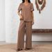 European American Cross-border Women's Clothing 2026 Spring-summer New Collection: Elegant Stylish Solid Color V-neck_ecoleips.com