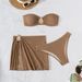 European American Style Skirt Bikini Three Piece Set Swimwear Beach Foreign Trade 2025 New Cross Border Hot Spring Two Piece Swimsuit for Women_ecoleips.com