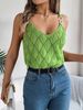 Women’s Clothing Real Shot Of Spring And Summer V Neck Hollow Metal Buckle Suspender Sweater Vacation_ecoleips.com