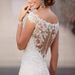 Summer New Style Off-Shoulder Long Sleeve Slimming Wedding Dress Floor Length Lace Fishtail Skirt Gown for Women_ecoleips.com