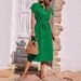 Aria Basics Aria Basics 2024 European And American Cross-Border New Hot Fashion Comfortable Shirt Collar Belt Waist-Cinching Dress For_ecoleips.com