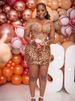 Women's Clothing Sexy Gold Sequin Banquet Dress Hip Skirt_ecoleips.com