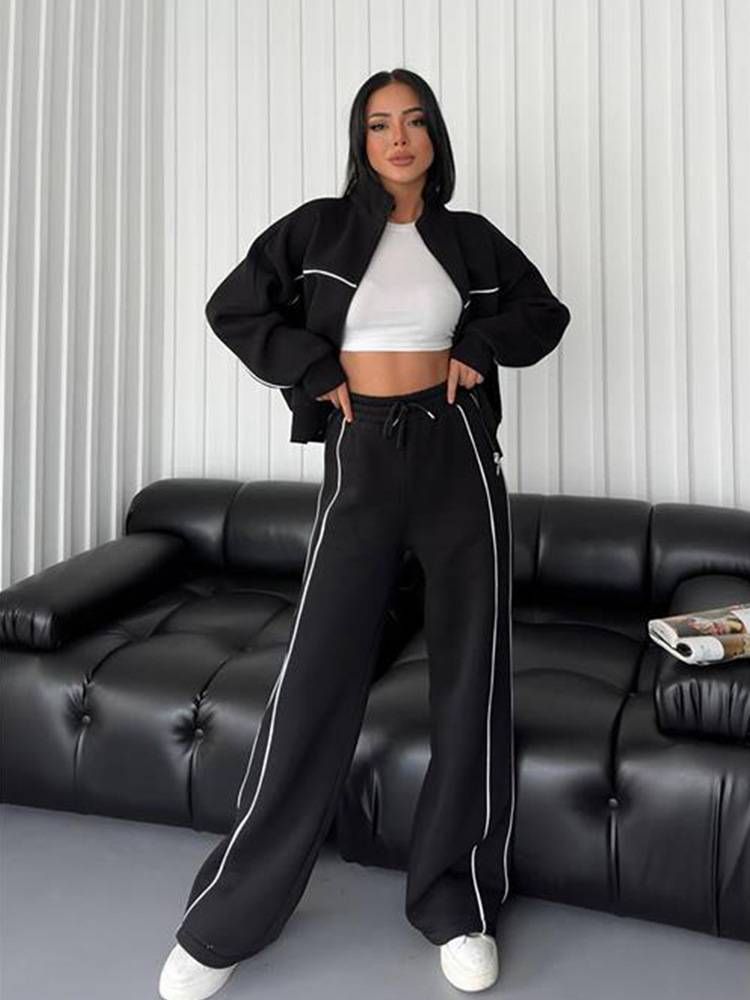 Women's Clothing New Fashion Printed POLO Collar Short Sleeve Tight Hip Wrapped Trousers Suit_ecoleips.com