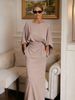 Elegant Long Sleeved Women's Dress High Waisted Pleated Slimming Mid Length For Commuting And Vacation Spring New Style_ecoleips.com